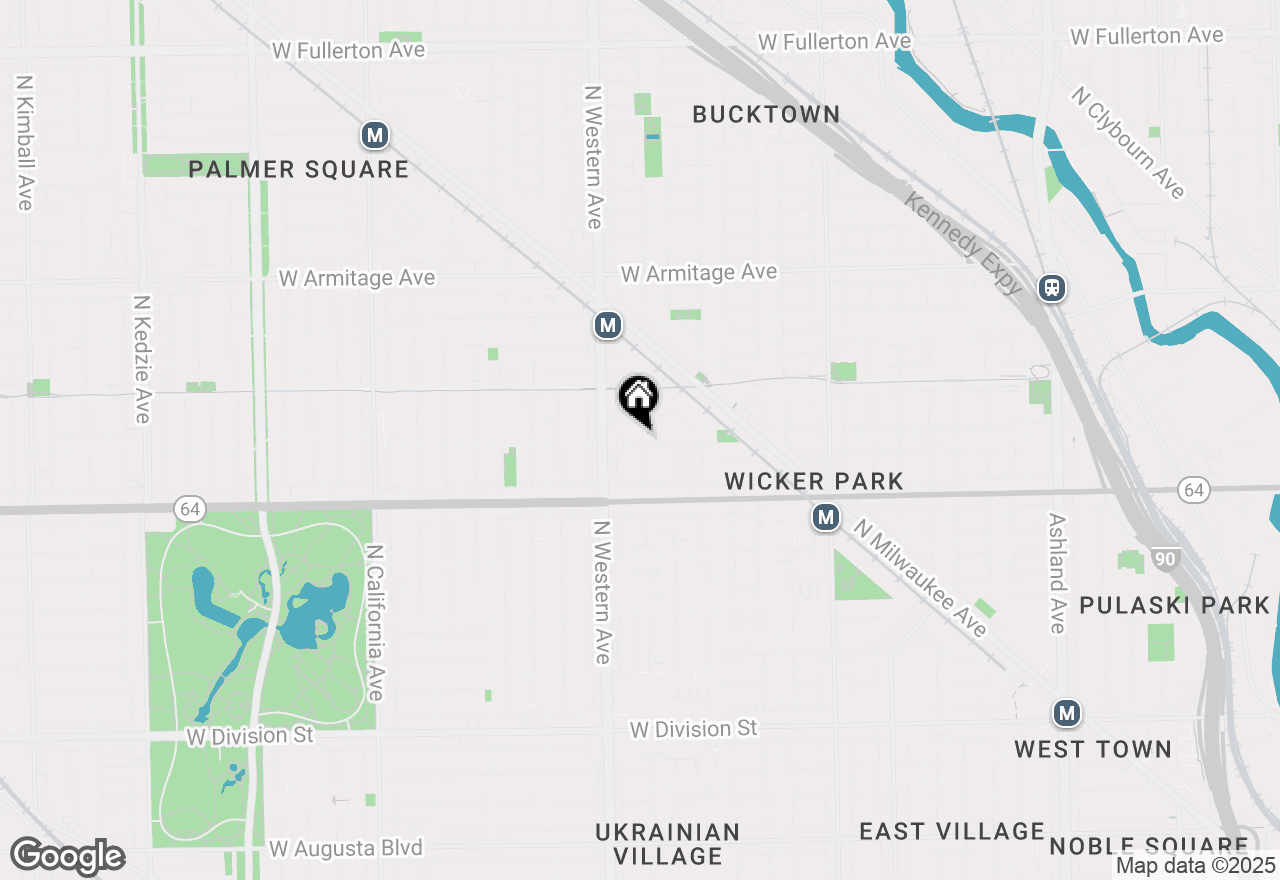 Map of 2319 W Wabansia Avenue #3, Chicago, IL 60647