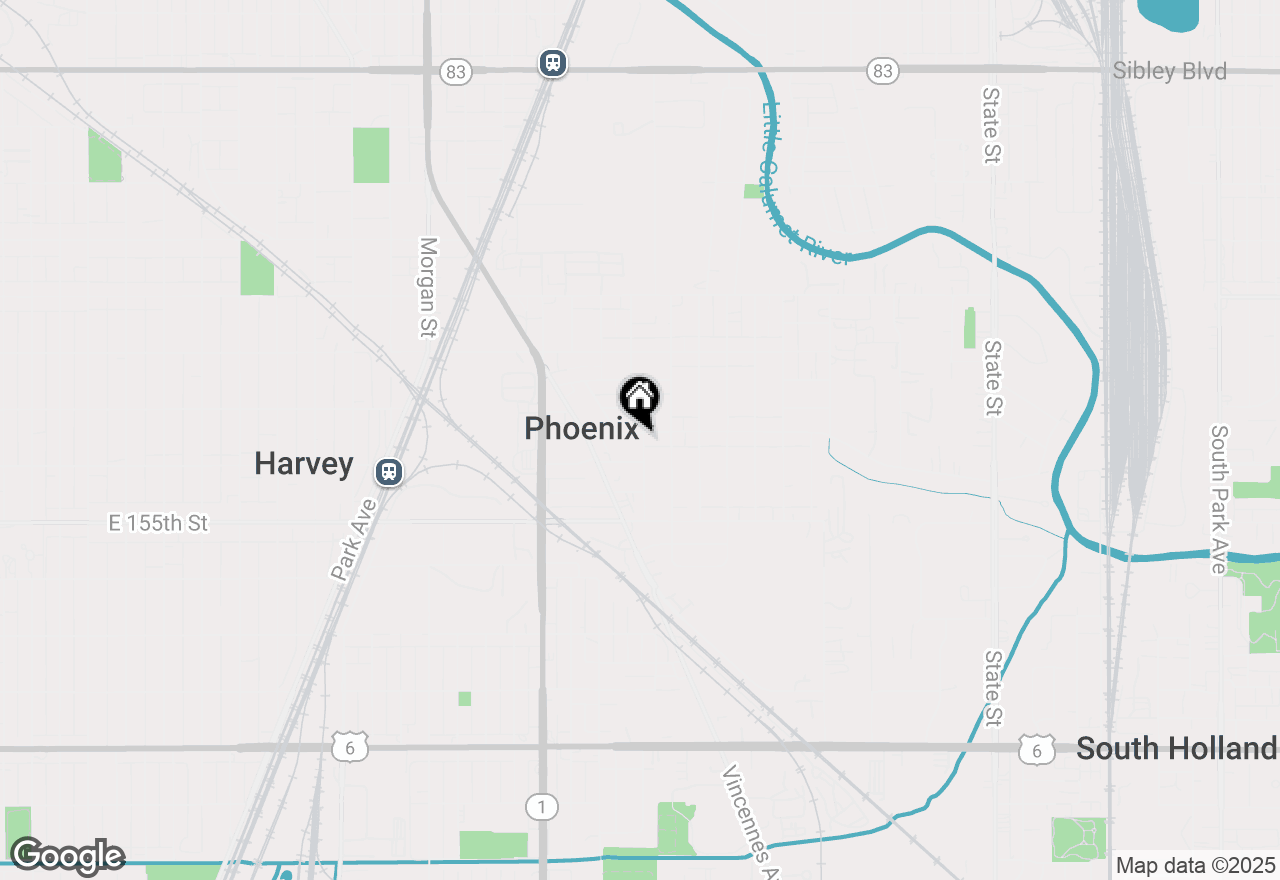 Map of 633 E 153rd Street, Phoenix, IL 60426