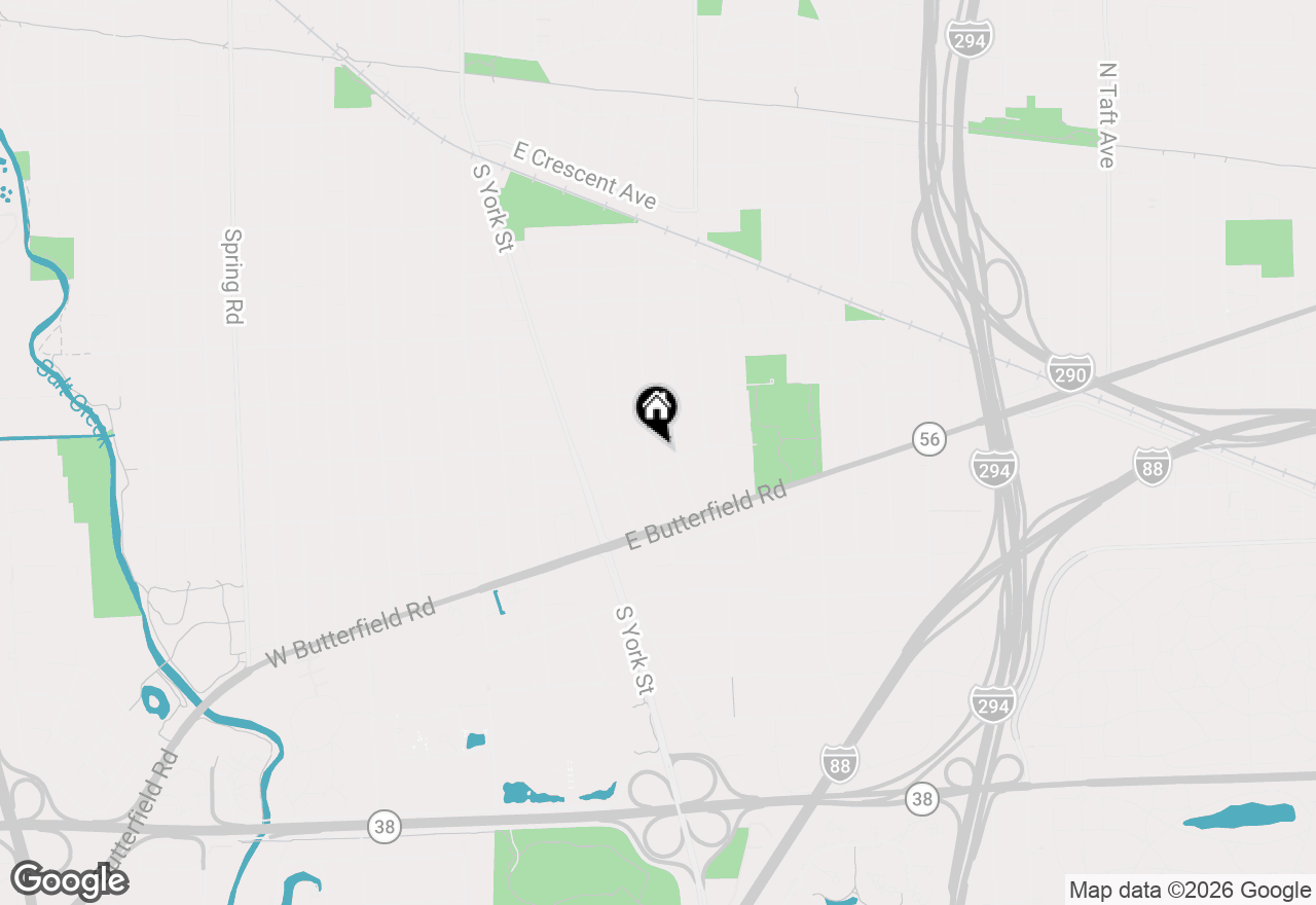 Map of 871 S Chatham Avenue, Elmhurst, IL 60126