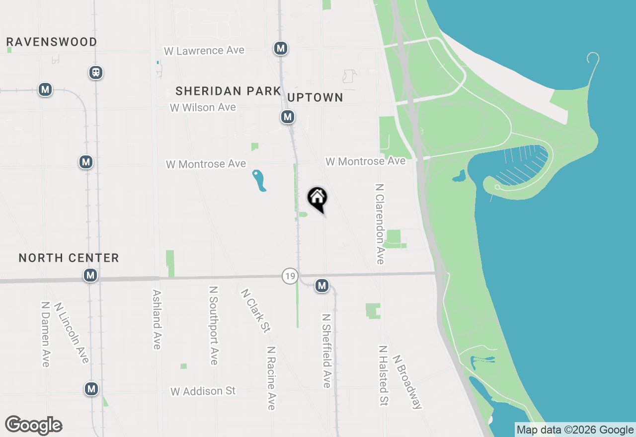 Map of 1015 W Buena Avenue #4W, Chicago, IL 60613