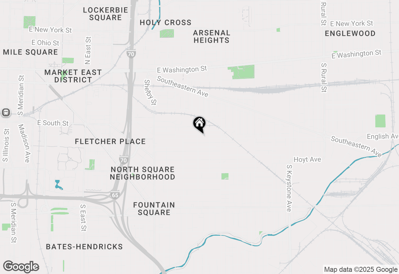 Map of 1506 English Avenue, Indianapolis, IN 46201