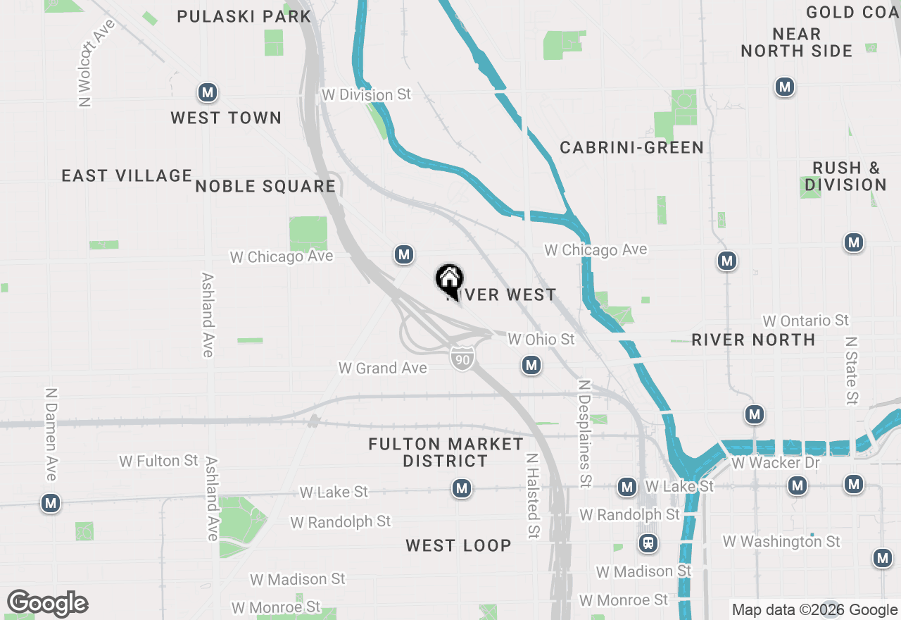 Map of 650 N Morgan Street #404, Chicago, IL 60642