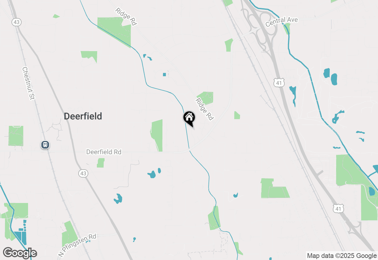 Map of (Address confidential), Highland Park, Illinois 60035