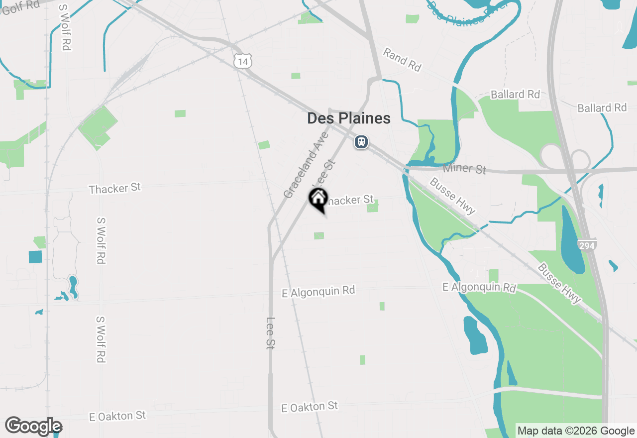 Map of 1365 Ashland Avenue #604, Des Plaines, IL 60016