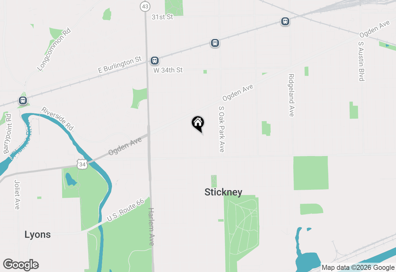 Map of 3739 Clinton Avenue, Berwyn, IL 60402