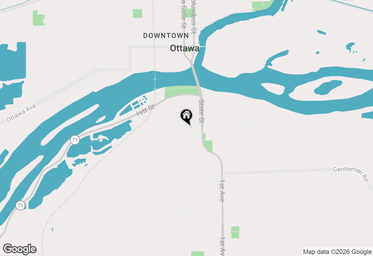 Map of 221 W Center Street, Ottawa, IL 61350