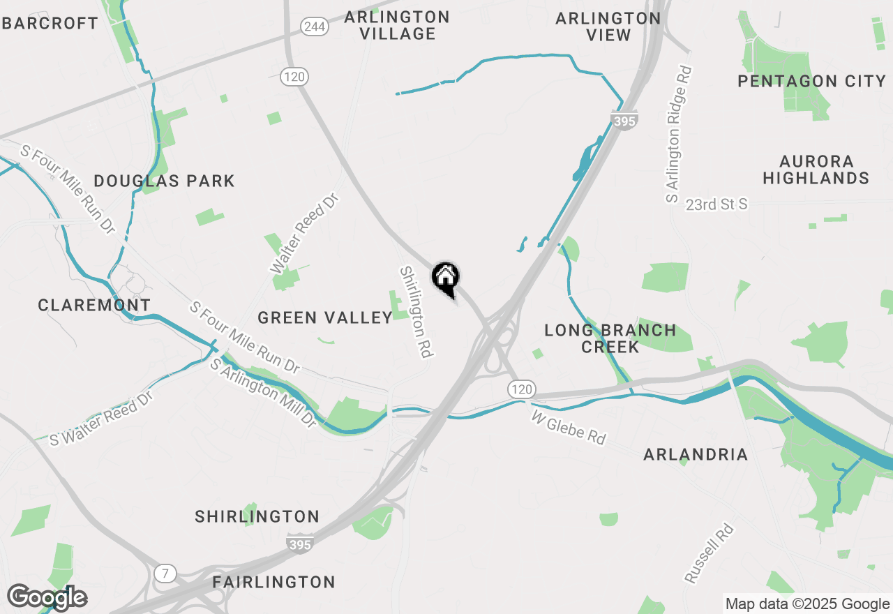 Map of 2691 24th Road S, Arlington, VA 22206