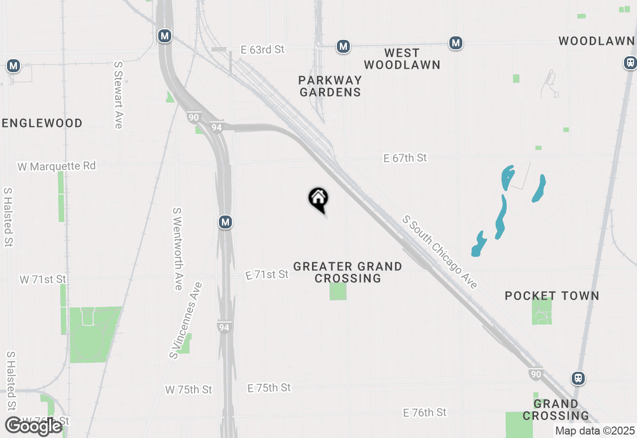 Map of 319 E 69th Street, Chicago, IL 60637