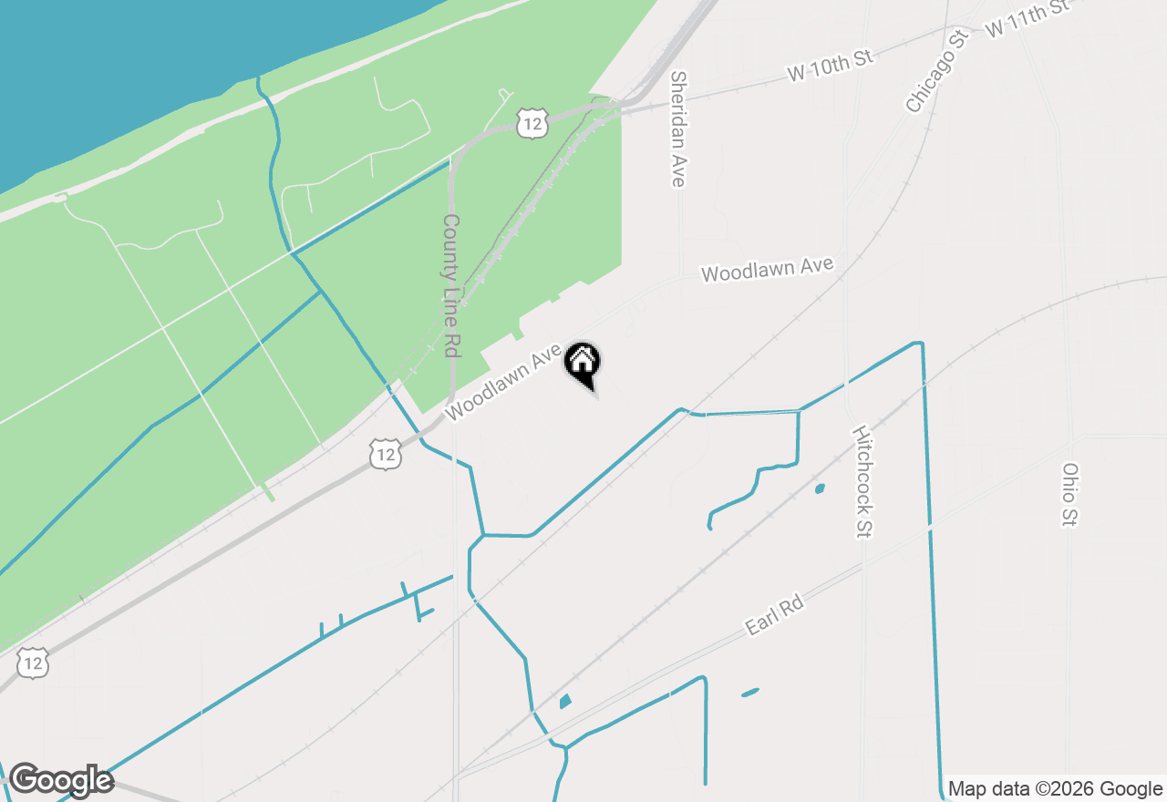 Map of 160 Silver Lake Avenue, Michigan City, IN 46360