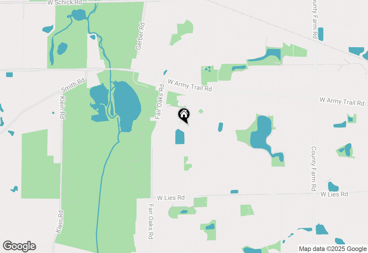Map of 1333 Petersburg Court, Carol Stream, IL 60188