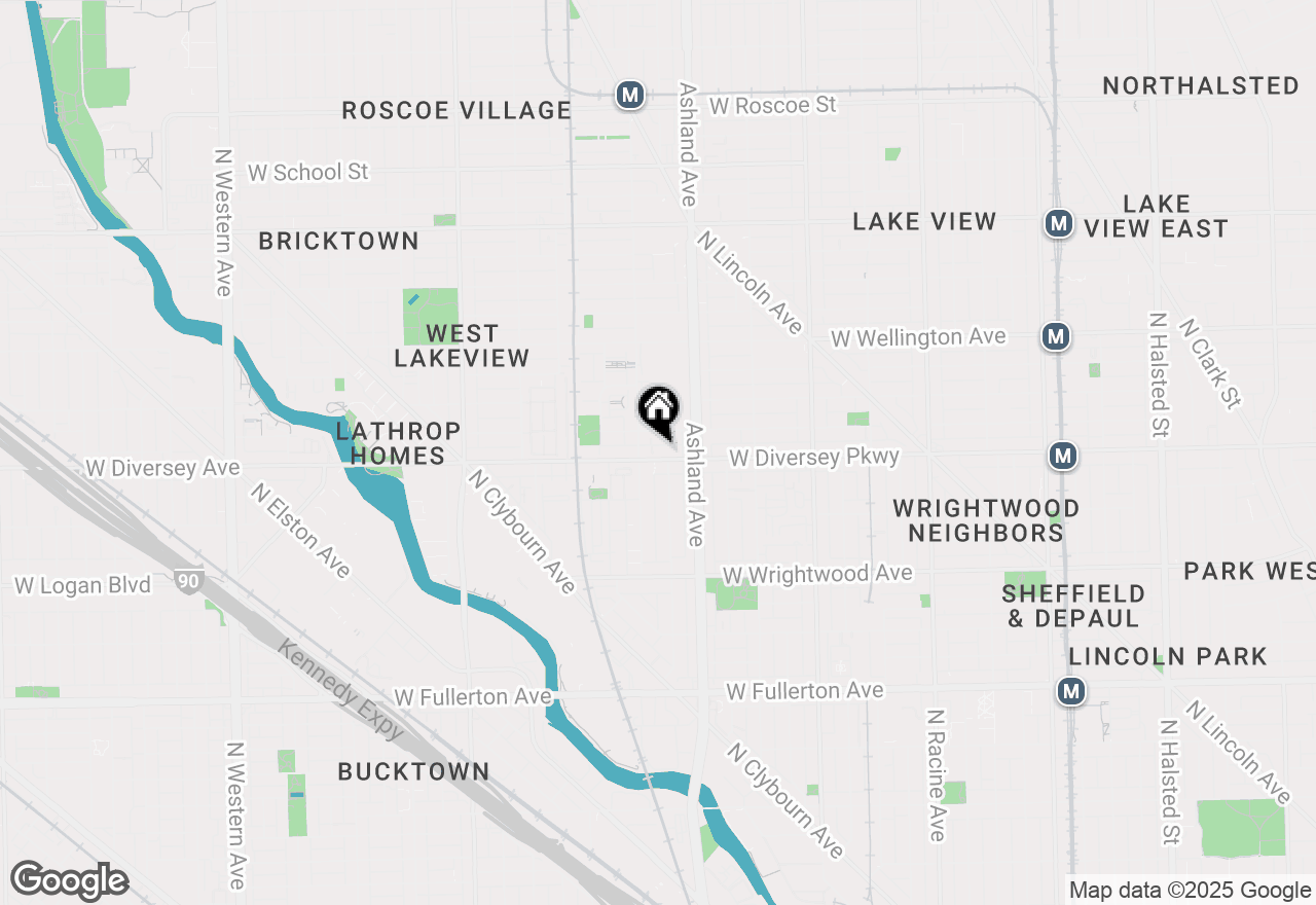 Map of 1640 W Diversey Parkway #4, Chicago, IL 60614