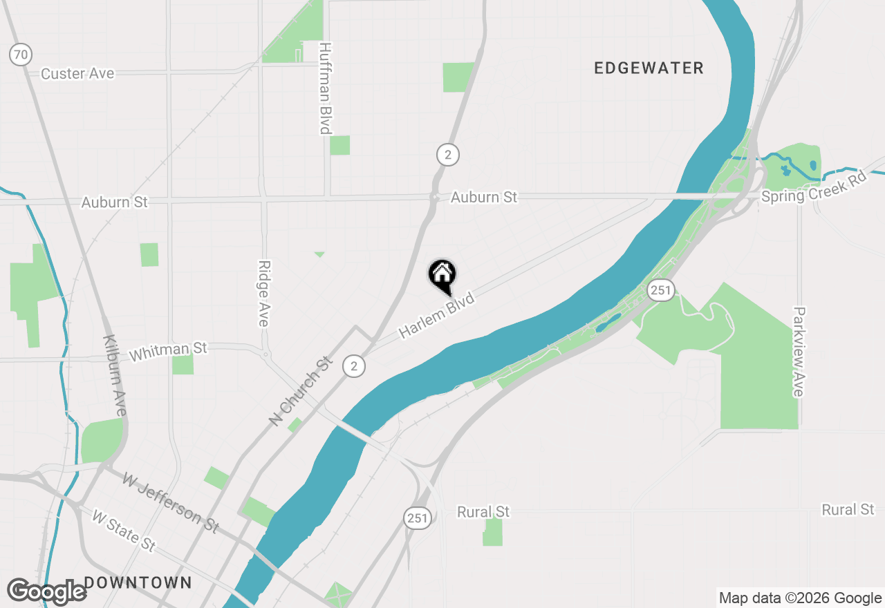 Map of 1218 Harlem Boulevard, Rockford, IL 61103