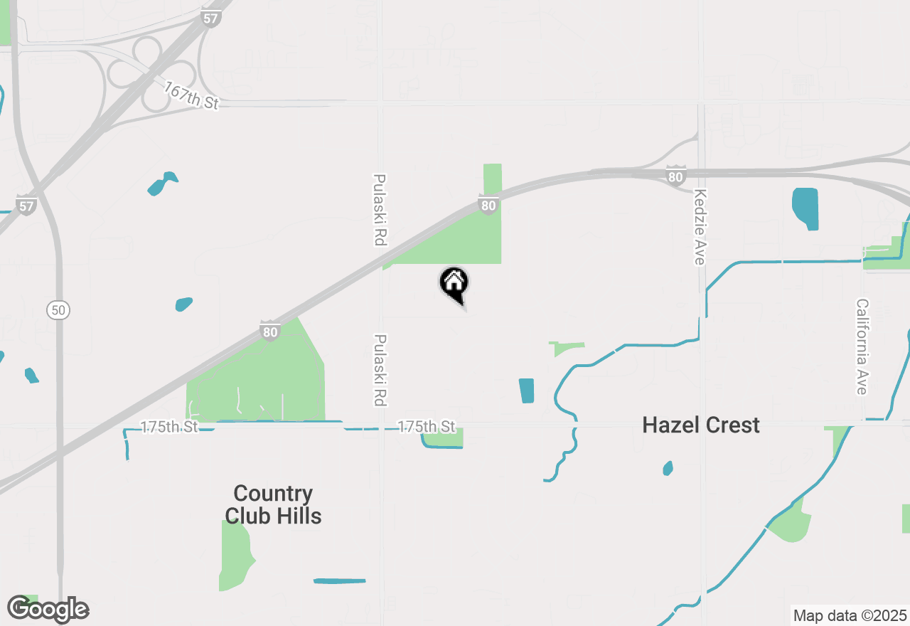 Map of 3806 172nd Street, Country Club Hills, IL 60478