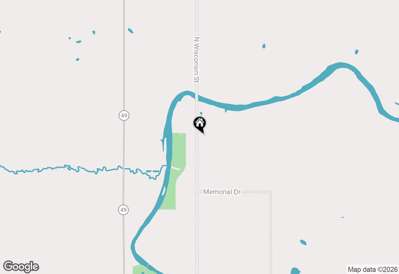 Map of 586 N Wisconsin Street, Berlin, WI 54923