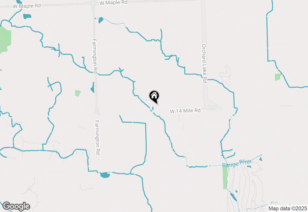 Map of 7355 Brynmawr Drive, West Bloomfield, MI 48322