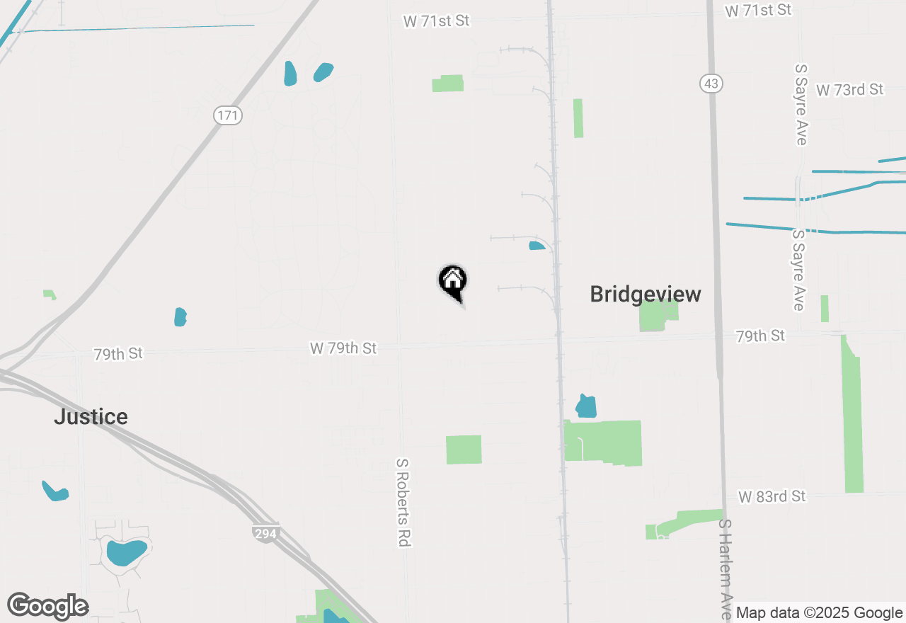 Map of 7808 S 78th Court, Bridgeview, IL 60455