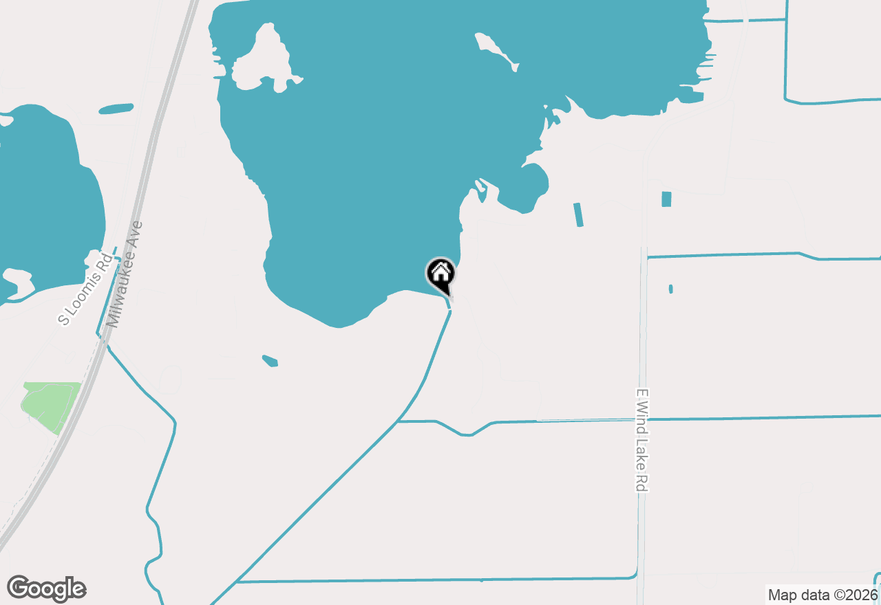 Map of 25324 S Wind Lake Rd, Waterford, WI 53185