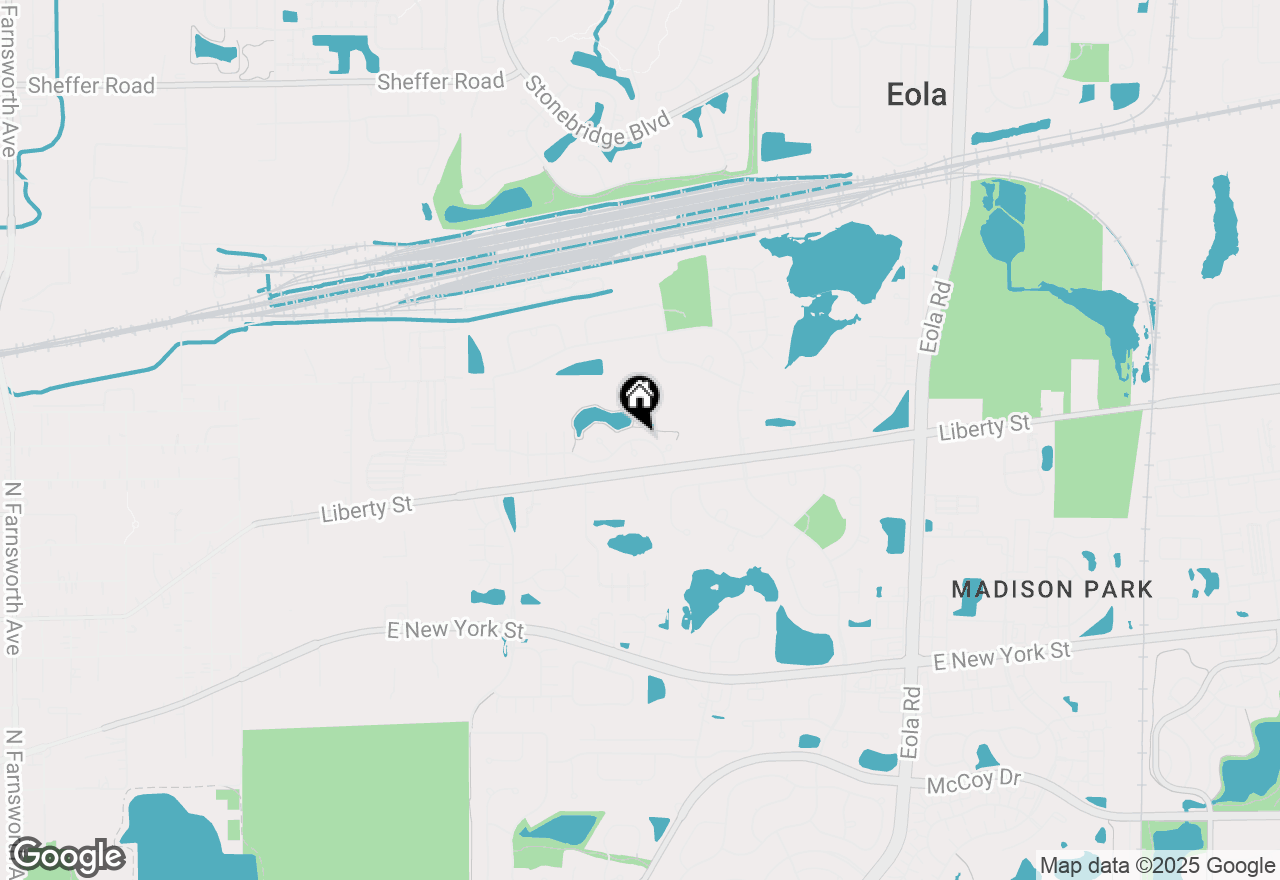 Map of 2468 Reflections Drive, Aurora, IL 60502