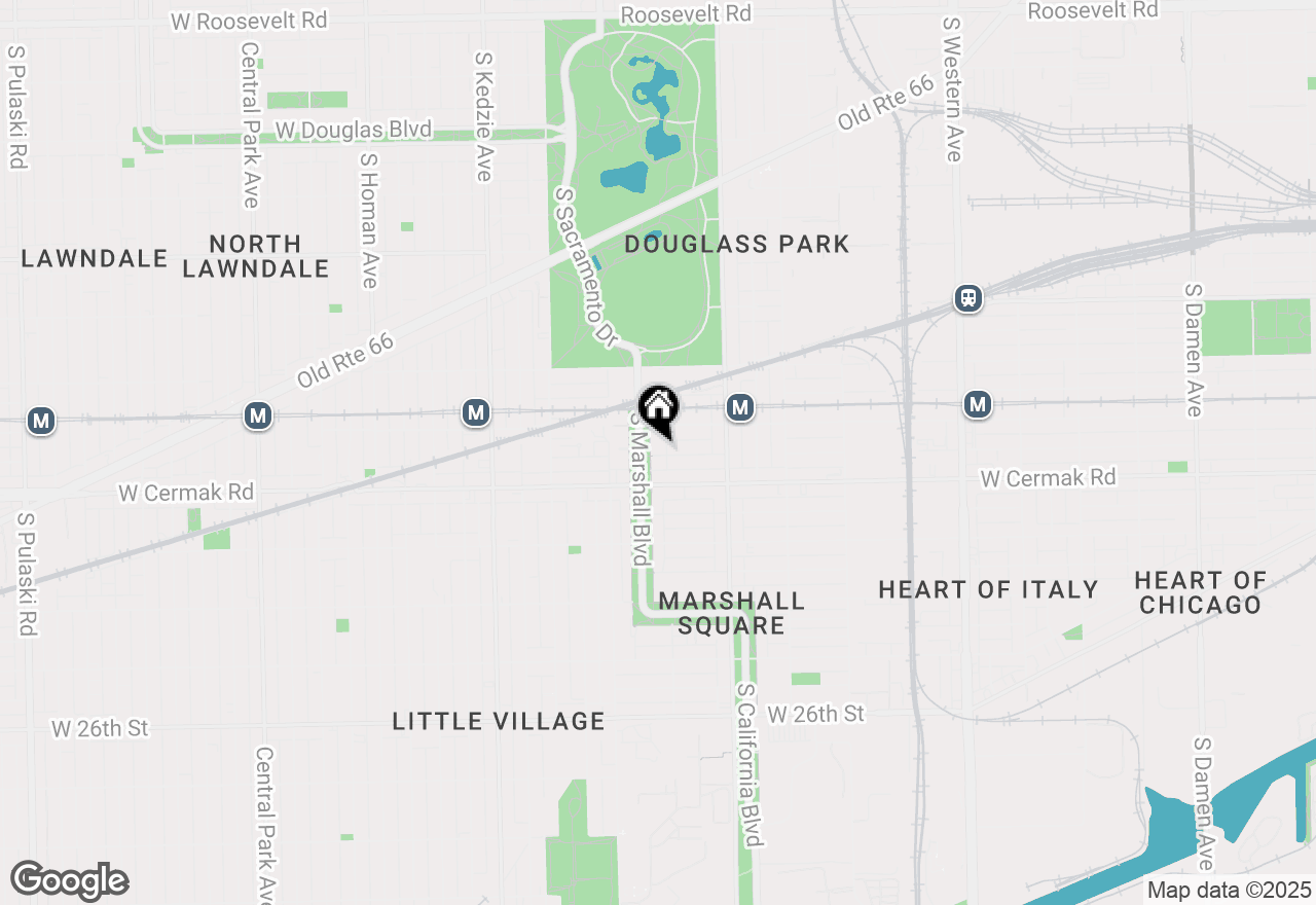 Map of 2127 S Marshall Boulevard #1, Chicago, IL 60623