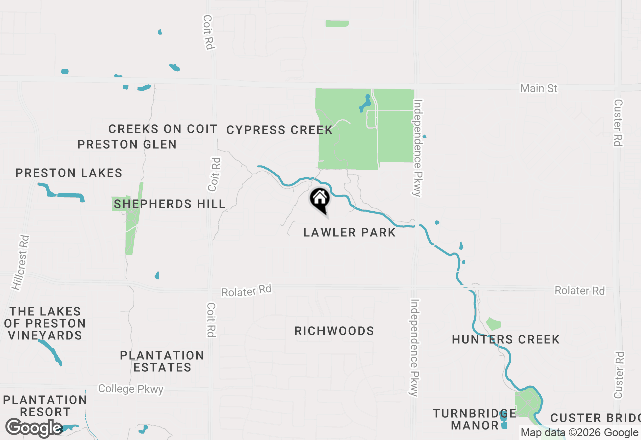 Map of 7863 Shackelford Drive, Frisco, TX 75035