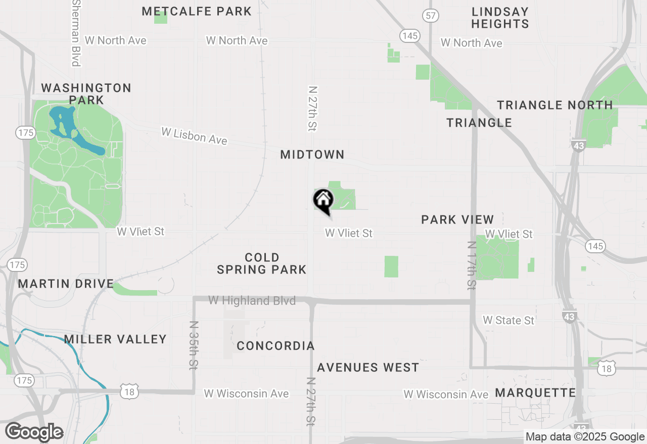 Map of 1429 N 26th St #1431, Milwaukee, WI 53205