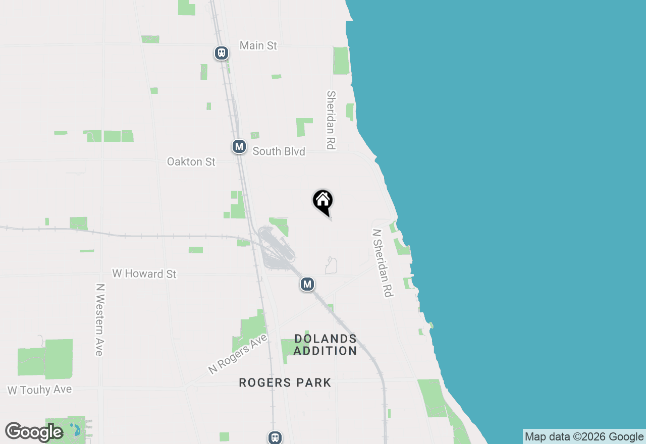 Map of 1622 W Juneway Terrace #3E, Chicago, IL 60626