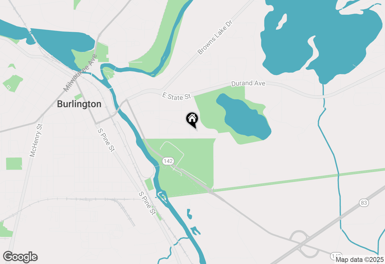 Map of 264 Parkview Dr, Burlington, WI 53105