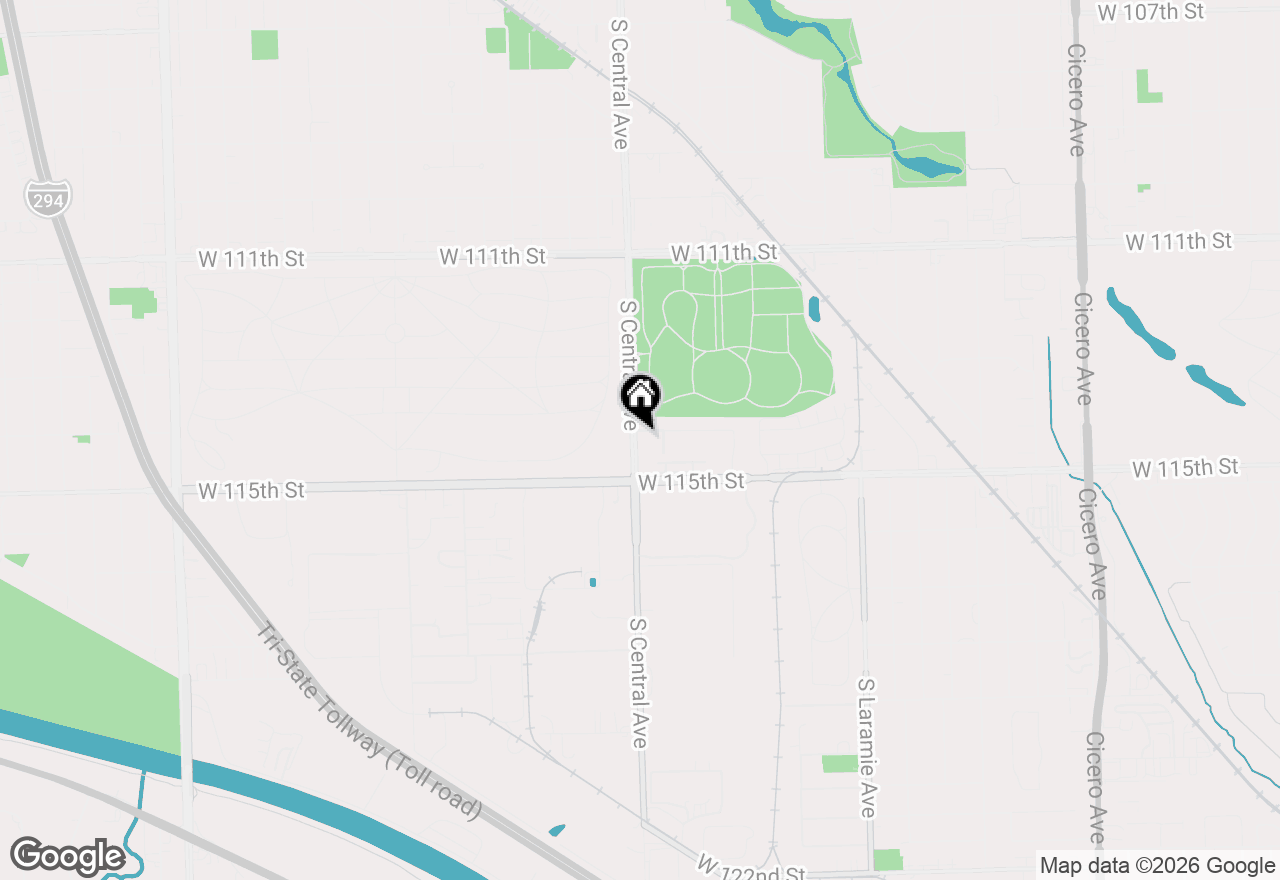 Map of 5553 Foxwoods Drive, Oak Lawn, IL 60453
