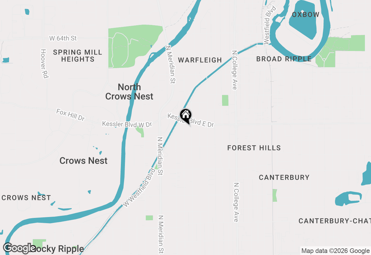 Map of 5879 N Delaware Street, Indianapolis, IN 46220