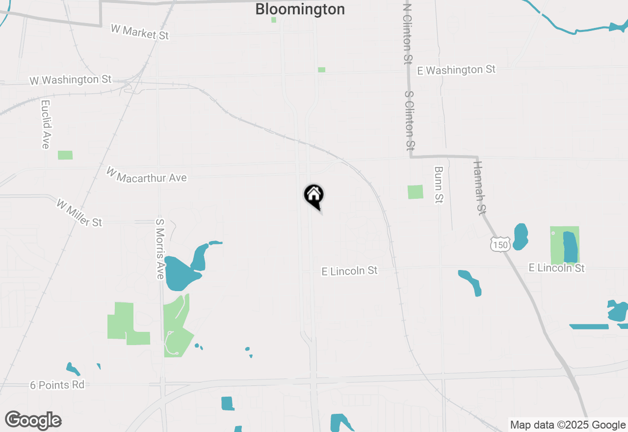 Map of 1012 S Main Street, Bloomington, IL 61701