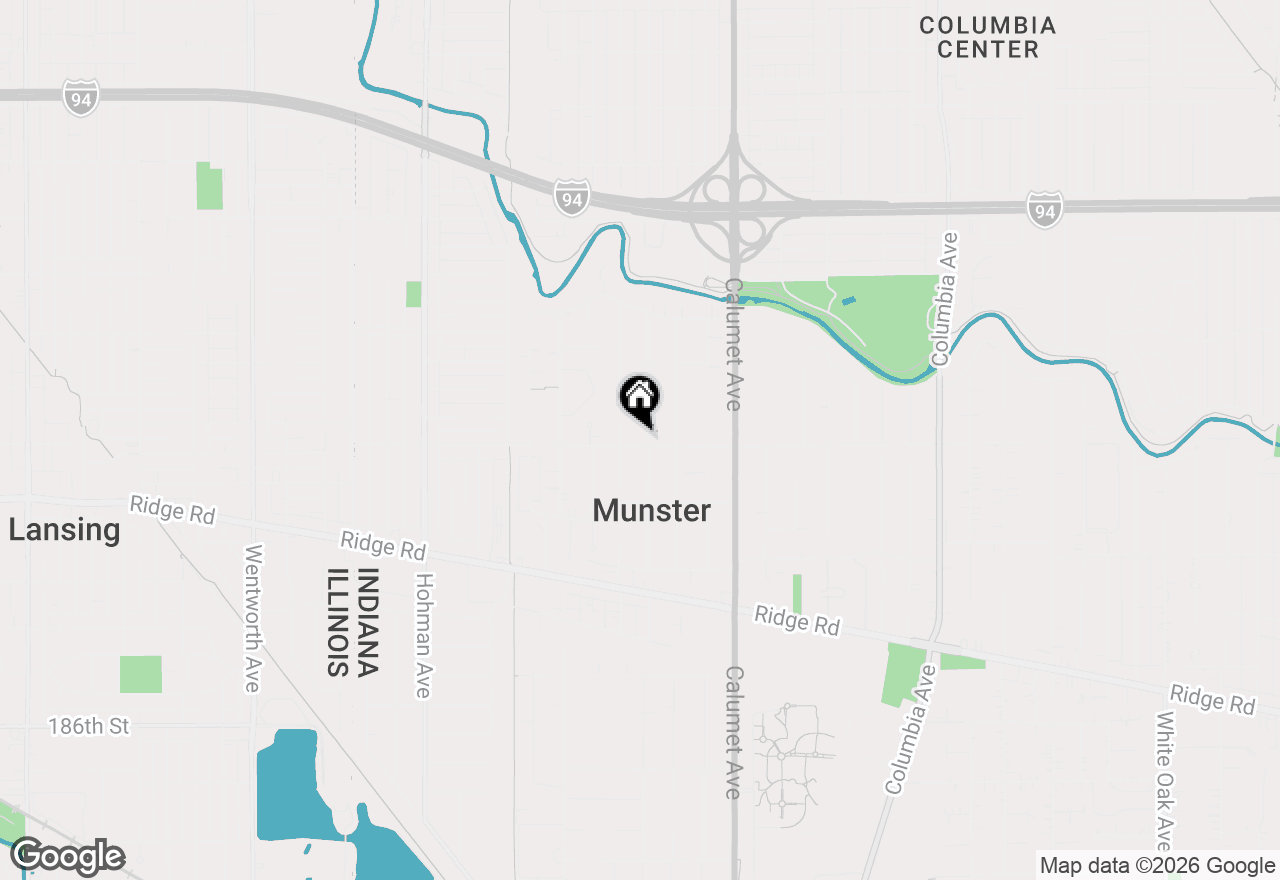 Map of 611 Broadmoor Avenue, Munster, IN 46321