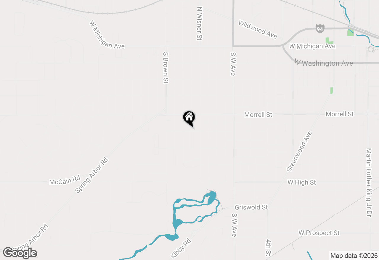 Map of 1302 Elmwood Avenue, Jackson, MI 49203