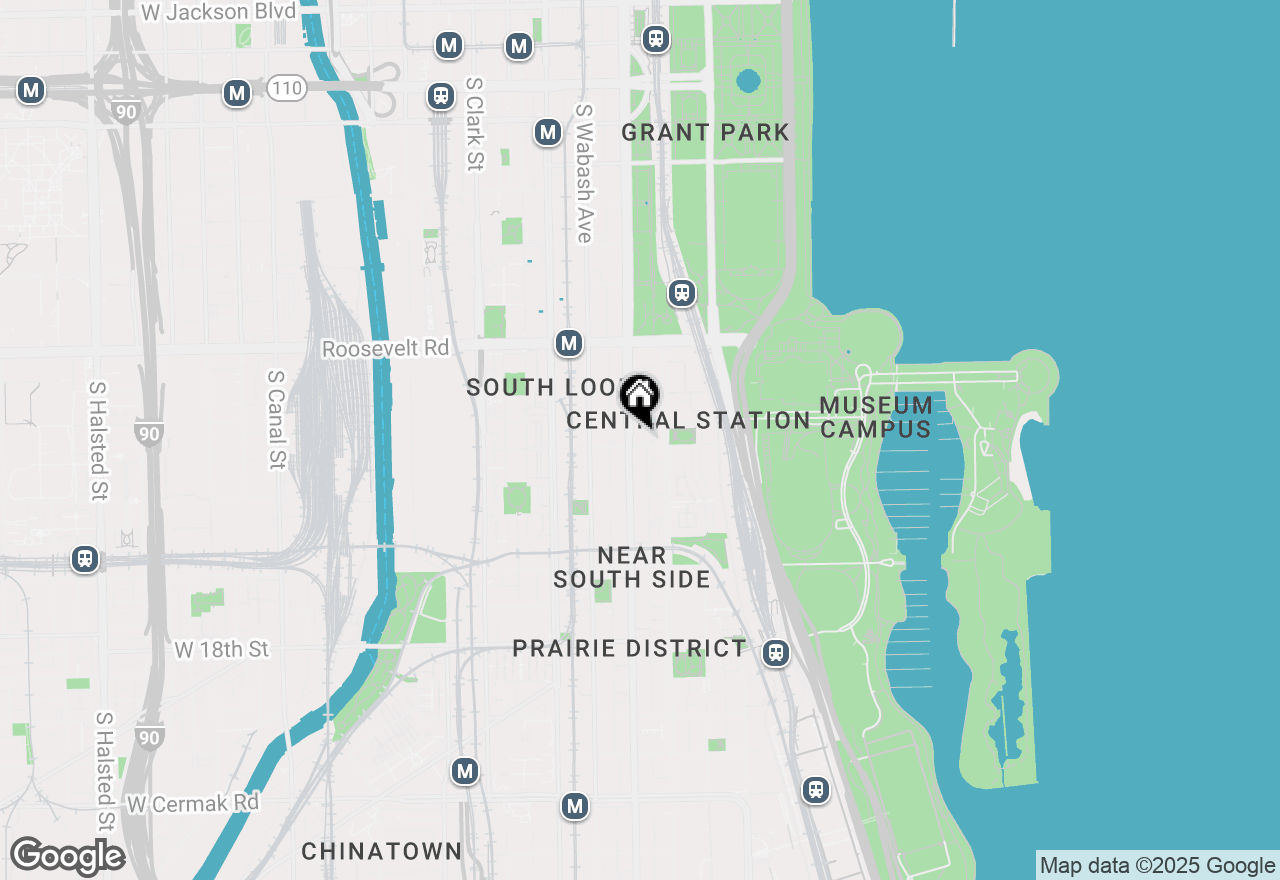 Map of 100 E 14th Street #1206, Chicago, IL 60605