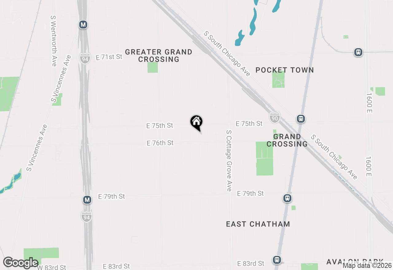 Map of 7535 S St. Lawrence Avenue, Chicago, IL 60619