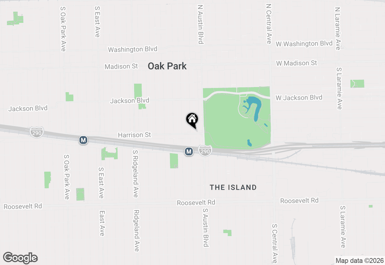 Map of 847 S Humphrey Avenue #1, Oak Park, IL 60304