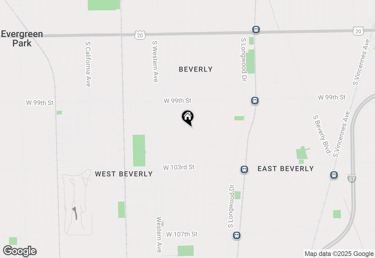 Map of 10044 S Leavitt Street, Chicago, IL 60643