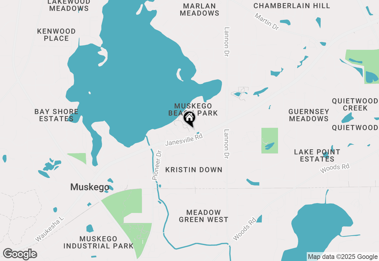 Map of S75W17553 Harbor Cir, Muskego, WI 53150