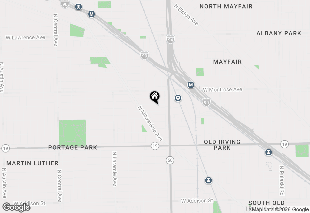 Map of (Address confidential), Chicago, Illinois 60641