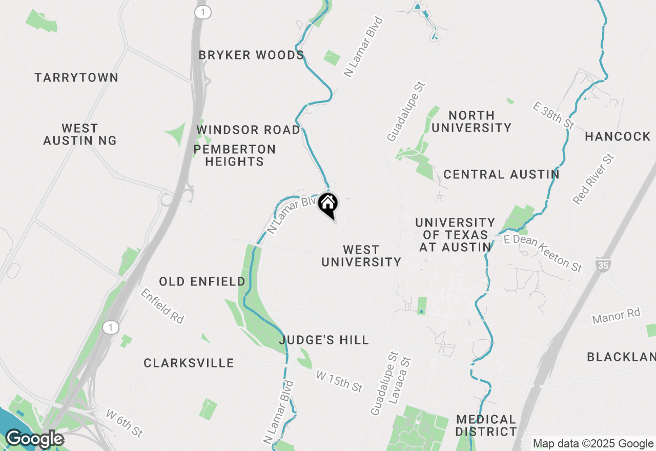 Map of 2505 San Gabriel #104, Austin, TX 78705