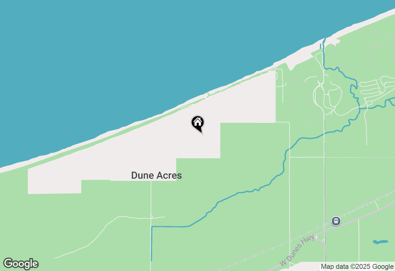 Map of 6 Circle Drive, Dune Acres, IN 46304