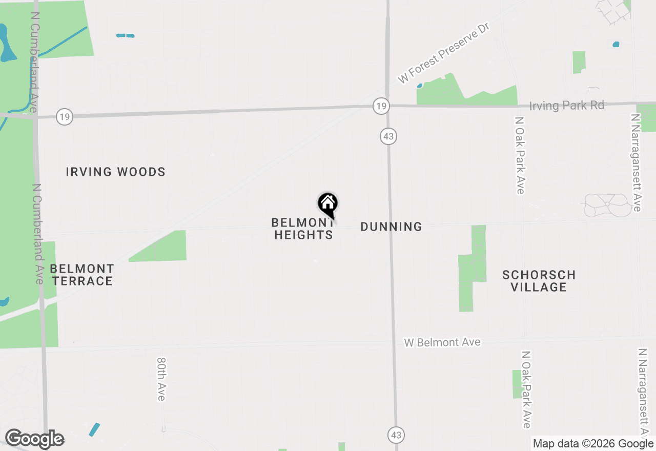 Map of 7408 W Addison Street, Chicago, IL 60634