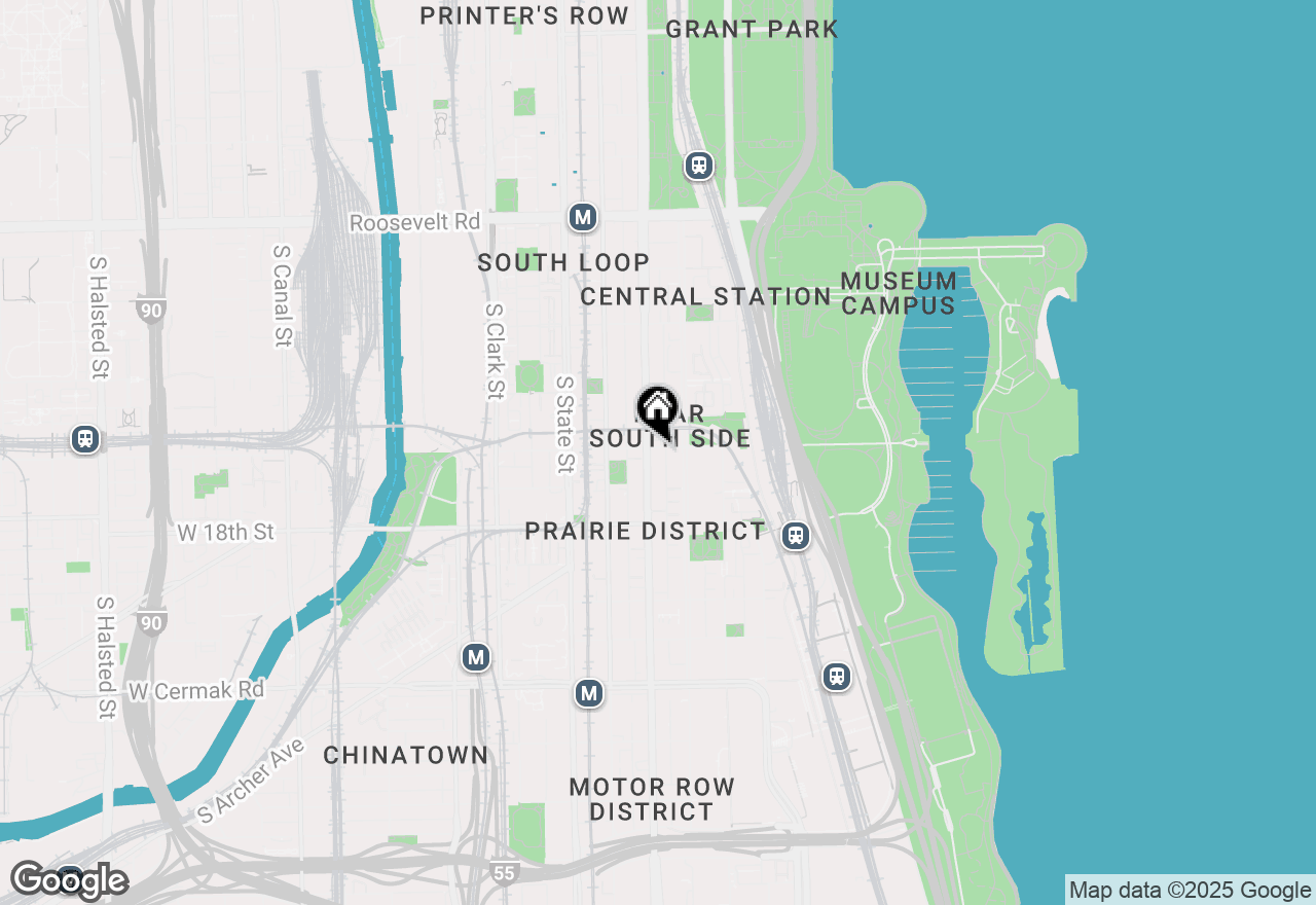 Map of 1601 S Michigan Avenue #403, Chicago, IL 60616