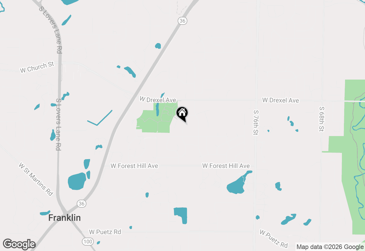 Map of 8055 S 85th St, Franklin, WI 53132