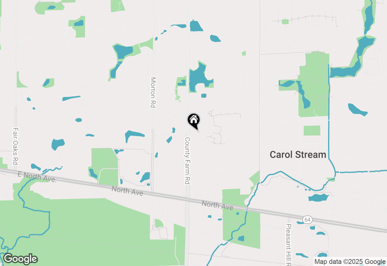 Map of 822 Texas Court, Carol Stream, IL 60188