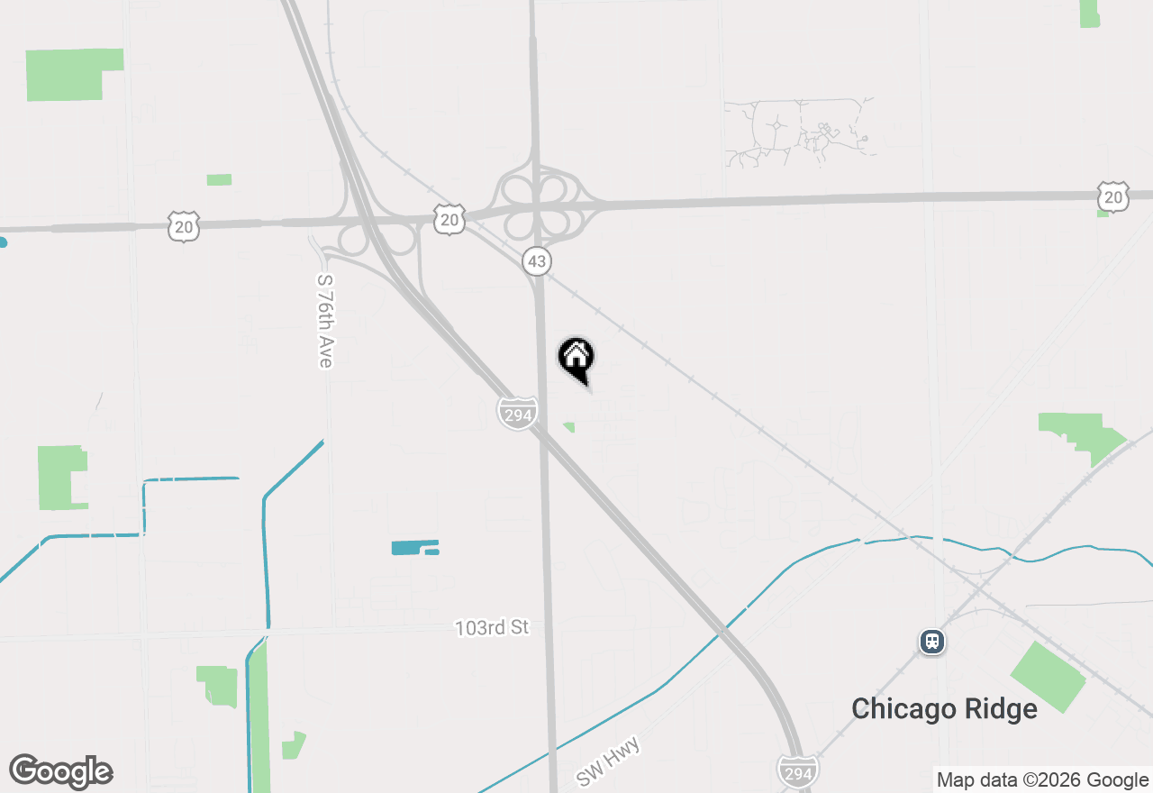 Map of 9832 Nottingham Avenue #10, Chicago Ridge, IL 60415