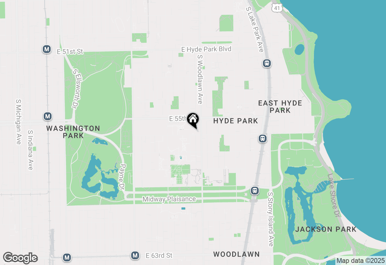 Map of 5551 S University Avenue #3, Chicago, IL 60637