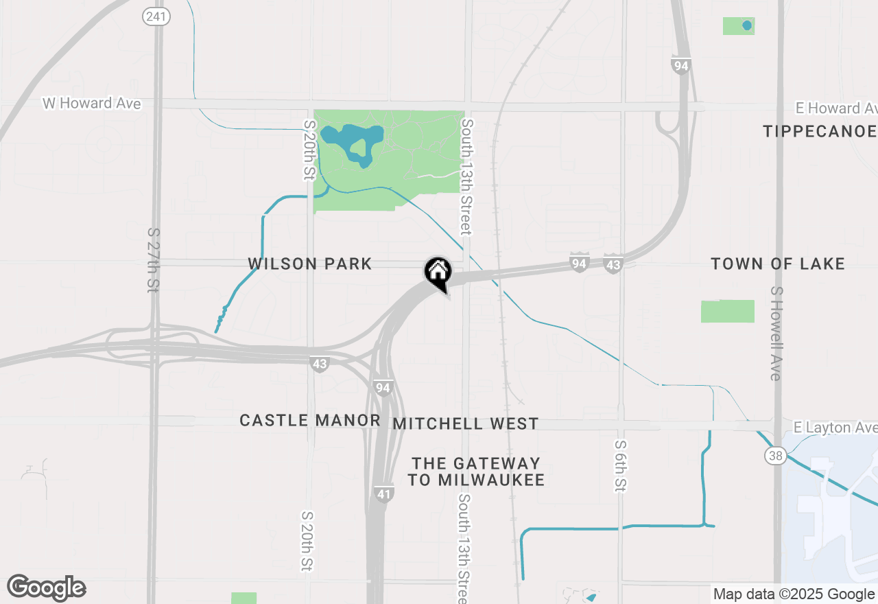 Map of 4377 S 14th St #4379, Milwaukee, WI 53221