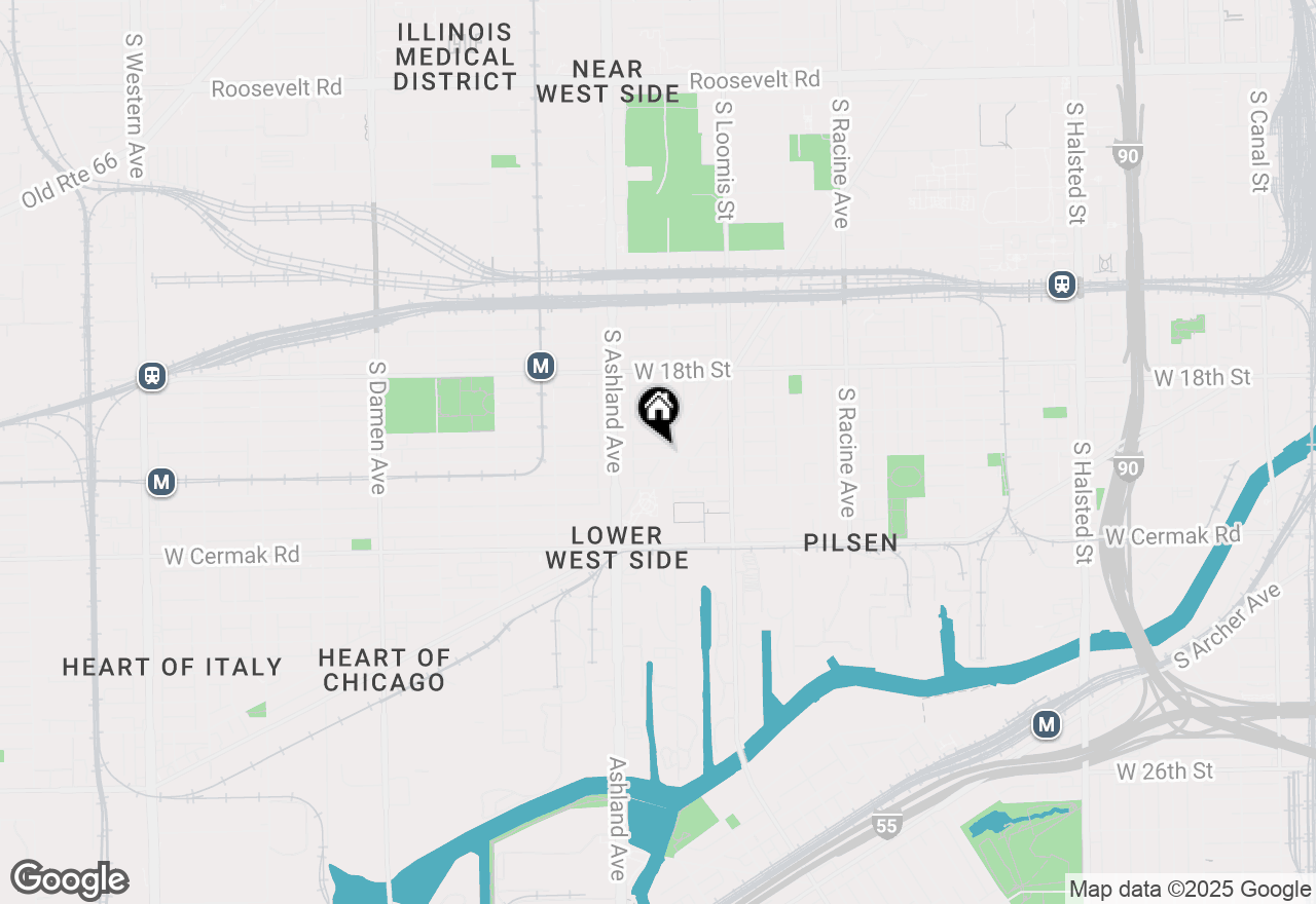 Map of 1510 W Cullerton Street, Chicago, IL 60608