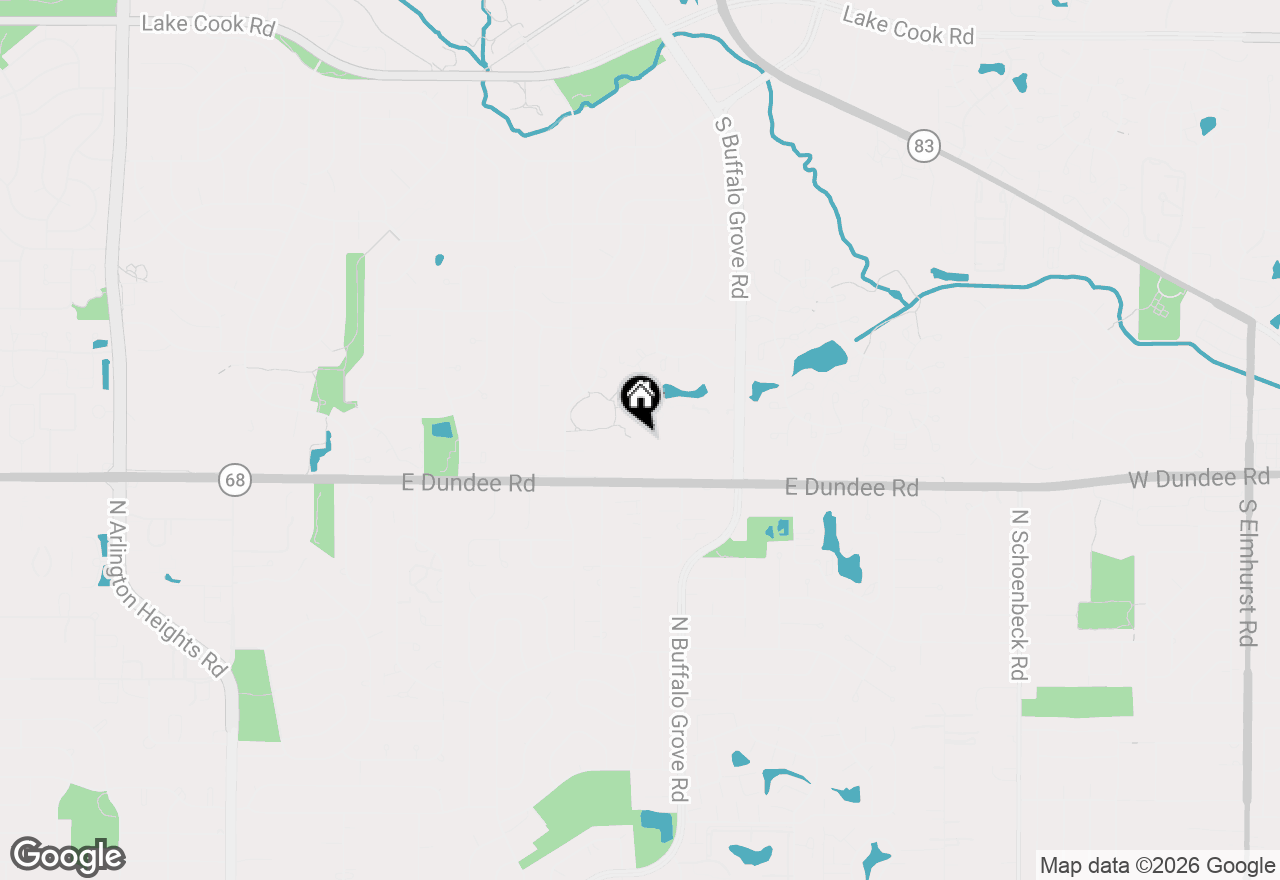 Map of 2 Oak Creek Drive #1210, Buffalo Grove, IL 60089