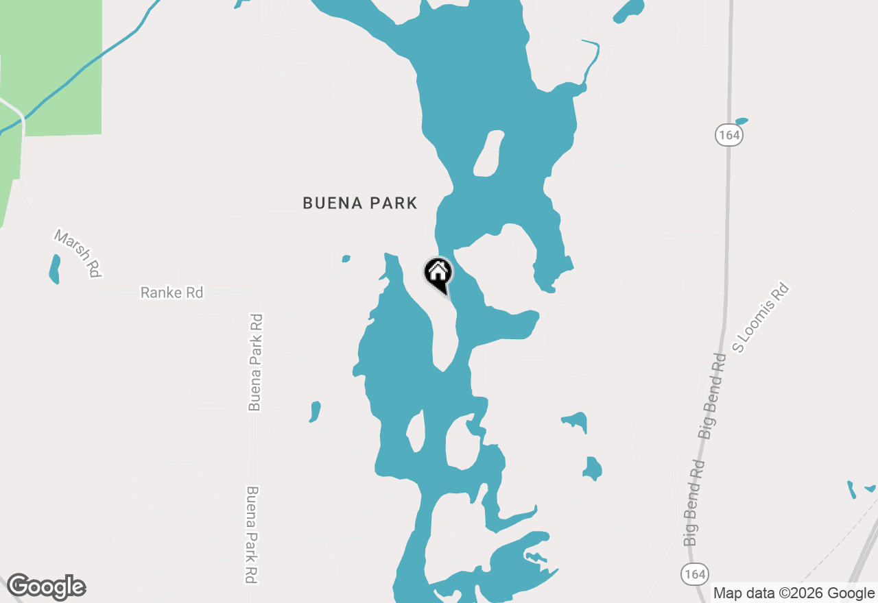 Map of 5614 E Peninsula Dr, Waterford, WI 53185
